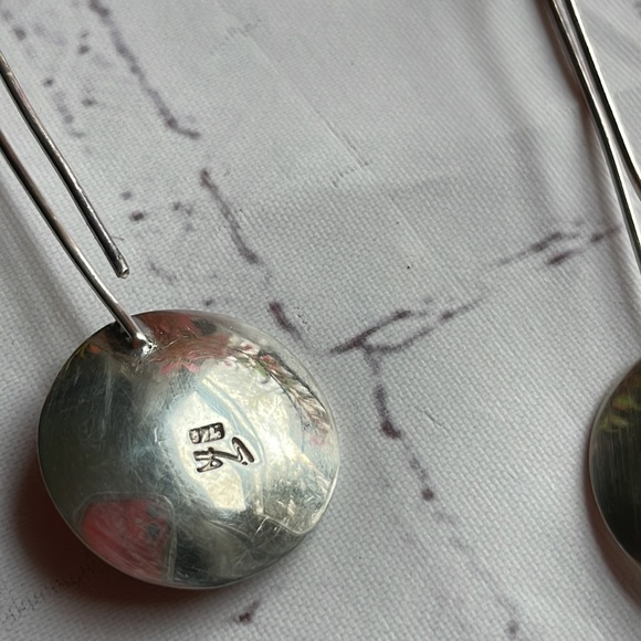 925 copper silver dangling earrings - Picture 6 of 10